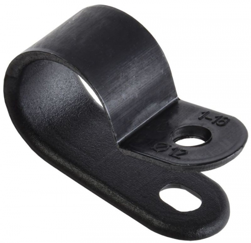 Скоба крепежная 12мм нейлон. черн. (уп.50шт) IEK USK11-12-050-K02 USK11-12-050-K02