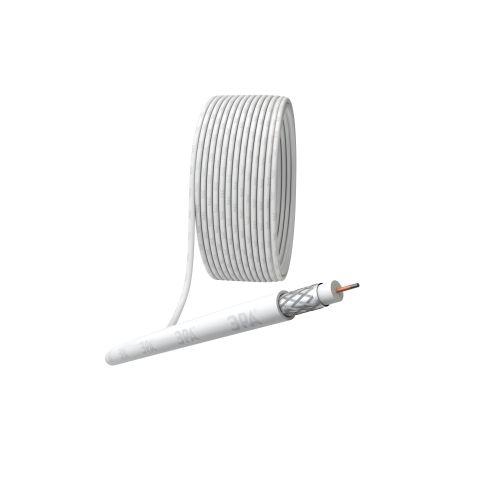 Кабель коаксиальный RG-6U CCS/оплетка Al 64проц. PVC Simple 75Ом бел. (м) Эра Б0044597 Б0044597