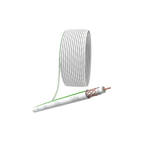 Кабель коаксиальный SAT 703 B.Cu/оплетка Cu 75проц. PVC 75Ом бел. (м) Эра Б0044612 Б0044612