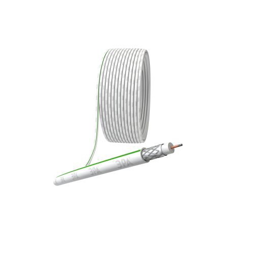 Кабель коаксиальный SAT 703 B.CCS/оплетка Al 75проц. PVC Simple 75Ом бел. (м) Эра Б0044608 Б0044608