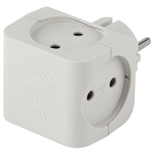 Разветвитель 4-м без заземл. 16А IP20 SP-4-W бел. Эра Б0005103 Б0005103