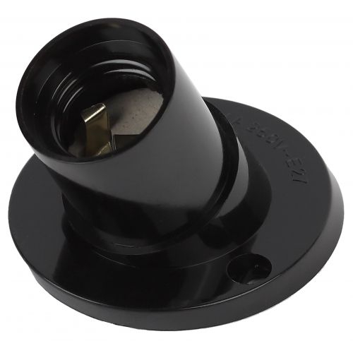 Патрон E27 настенный бакелит черн. (х50) (50/200/3600) Эра Б0044082 Б0044082