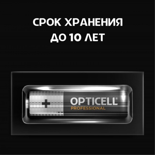 Элемент питания алкалиновый AAA/LR03 (блист. 4шт) Professional Opticell 5052002 5052002