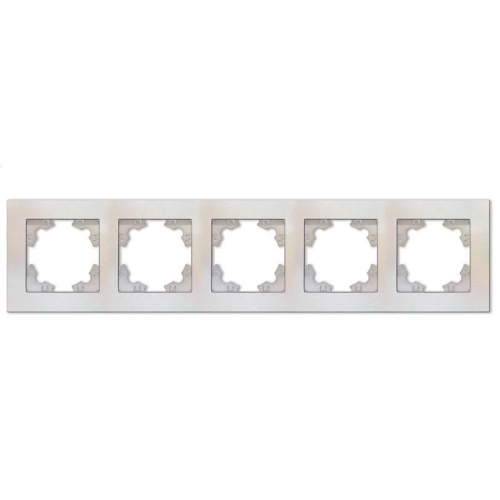 Рамка 5-м Афина универс. жемчуг Universal A1042-OBr A1042-OBr