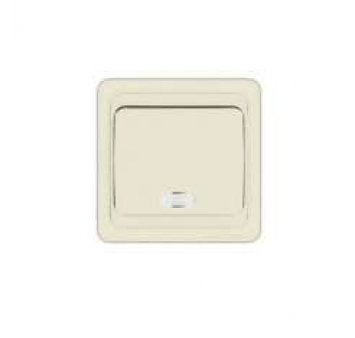 Выключатель 1-кл. СП Валери 10А IP20 с подсветкой сл. кость UNIVersal Б-В0121 Б-В0121
