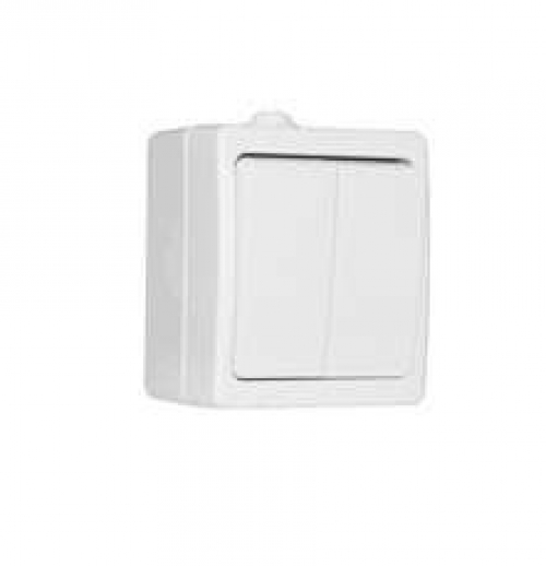 Выключатель 2-кл. ОП Аллегро 10А IP54 бел. UNIVersal 5563491 5563491