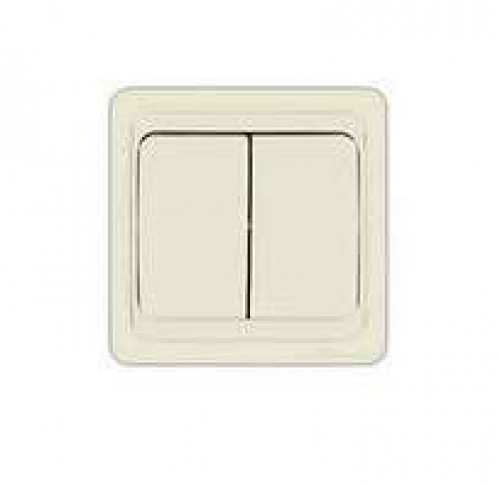 Выключатель 2-кл. СП Валери 10А IP20 сл. кость UNIVersal Б-В0023 Б-В0023