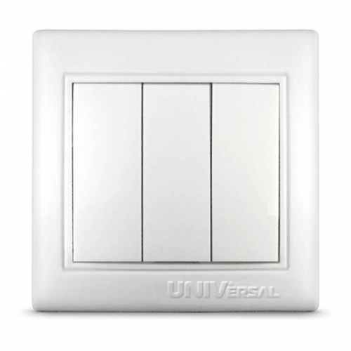 Выключатель 3-кл. СП Севиль 10А IP20 бел. UNIVersal С0043 С0043