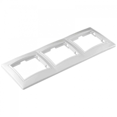 Рамка 3-м СП Севиль горизонт. бел. UNIVersal С0045 С0045