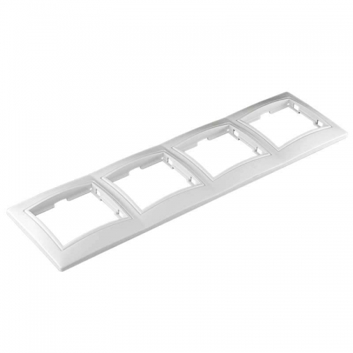 Рамка 4-м СП Севиль горизонт. бел. UNIVersal С0046 С0046