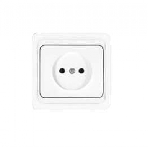 Розетка 1-м СП Валери 16А IP20 без заземл. бел. UNIVersal В0022 В0022