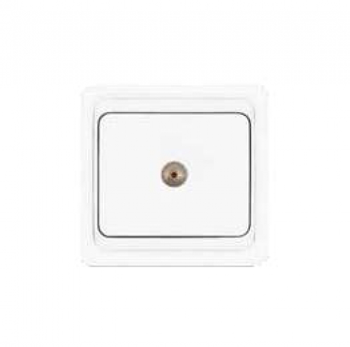 Розетка телевизионная TV 1-м СП Валери бел. UNIVersal В0027 В0027