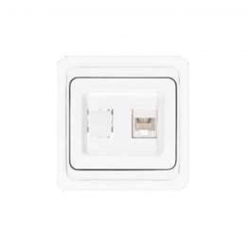 Розетка компьютерная 1-м СП Валери бел. UNIVersal В0035 В0035