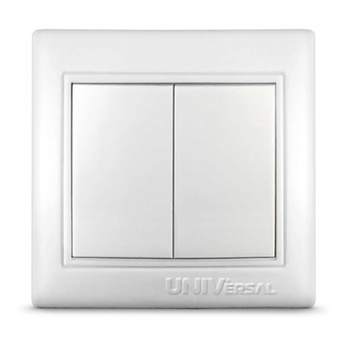 Выключатель 2-кл. СП Севиль 10А IP20 бел. UNIVersal С0023 С0023