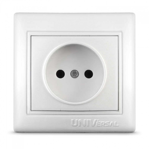 Розетка 1-м СП Севиль 16А IP20 без заземл. бел. UNIVersal С0022 С0022