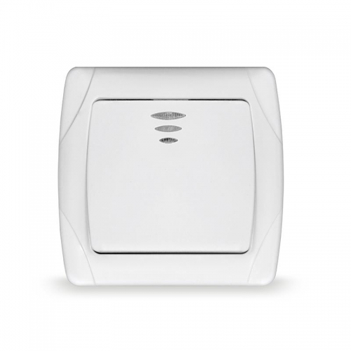 Выключатель 1-кл. СП Маргарита 10А IP20 с подсветкой бел. UNIVersal М0121 М0121