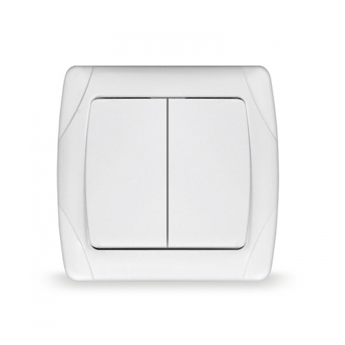 Выключатель 2-кл. СП Маргарита 10А IP20 бел. UNIVersal М0023 М0023