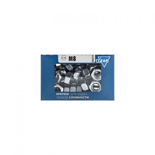 Гайка DIN934 шестигранная М8 оцинк. (уп.100шт) Tech-KREP 105248 105248