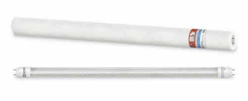Лампа светодиодная LED-T8R-П-PRO 10Вт линейная прозрачная 6500К холод. бел. G13R 1000лм 230В 600мм поворотн. IN HOME 4690612030944 4690612030944