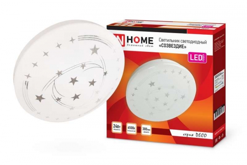 Светильник светодиодный DECO СОЗВЕЗДИЕ 24Вт 230В 6500К 1560лм 300мм IN HOME 4690612025131 4690612025131