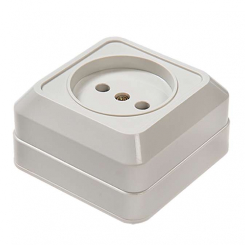 Розетка 1-м ОП Bolleto 7022 16А IP20 бел. ASD / IN HOME 4680005959785 4680005959785