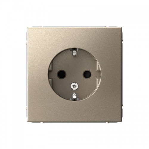 Розетка ArtGallery 16А с заземл. защ. шторки механизм шампань SE GAL000545 GAL000545