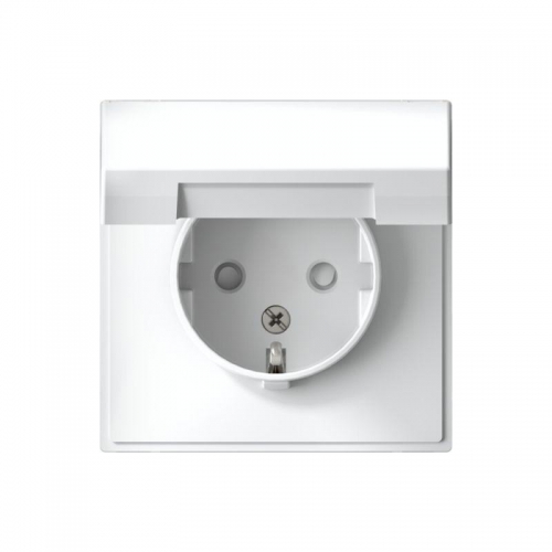 Розетка ArtGallery 16А IP20 с заземл. защ. шторки с крышкой механизм бел. SE GAL000146 GAL000146