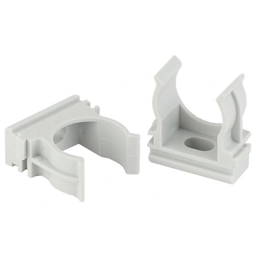 Держатель для труб (клипса) d16мм сер. Эра Б0020035 Б0020035