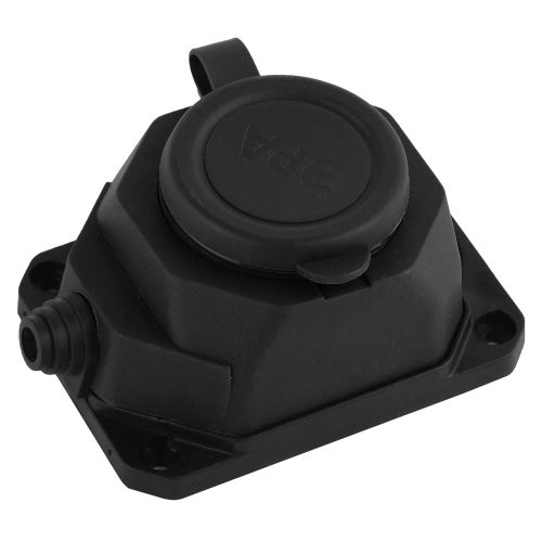 Колодка удлинителя 1-м с заземл. 16А IP44 K-1e-B-IP44 каучук черн. Эра Б0044543 Б0044543