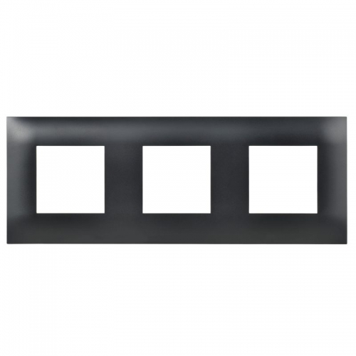 Рамка 3-м SKANDY SK-F03Bl черн. IEK SK-M32-K02 SK-M32-K02