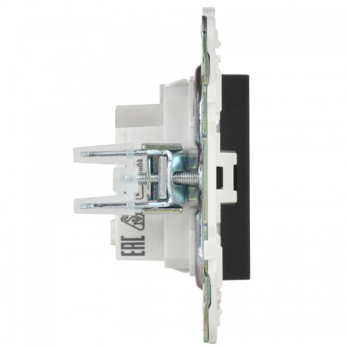 Розетка SKANDY 10А без заземл. без защ. шторок SK-R02Bl черн. IEK SK-R10-10-K02 SK-R10-10-K02