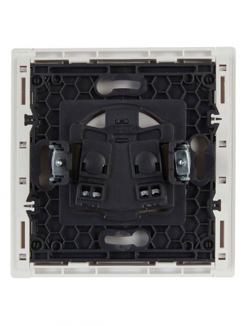 Розетка СП FORTE&PIANO FP218 10А без заземл. без защ. шторок винт. крепл. бел. IEK FP-R10-10-K01 FP-R10-10-K01