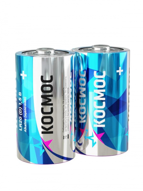 Элемент питания LR20 (уп.2шт) Космос KOCLR20MAX2S KOCLR20MAX2S