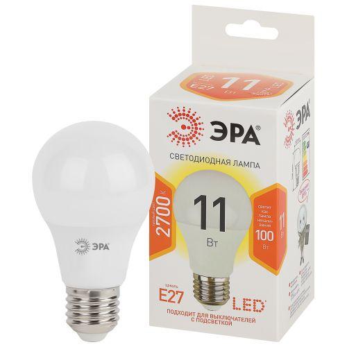 Лампа светодиодная A60-11w-827-E27 грушевидная 880лм Эра Б0030910 Б0030910