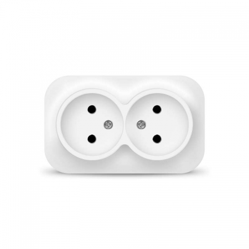 Розетка 2-м ОП 10А IP20 без заземл. бел. IONICH 1417 1417