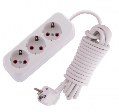 Удлинитель 3х5м с заземл. 16А IP20 Lila LEZARD 720-0305-301 720-0305-301