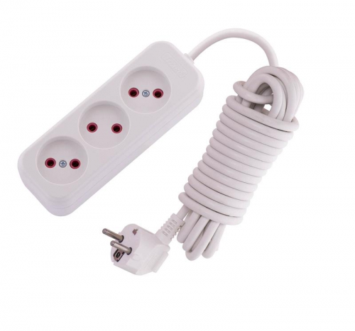 Удлинитель 3х5м без заземл. 10А IP20 Lila LEZARD 720-0305-303 720-0305-303