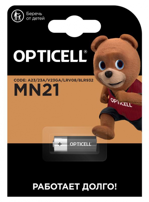 Элемент питания алкалиновый A23/MN21/8LR932 12В (блист.1шт) Specialty Opticell 5070001 5070001