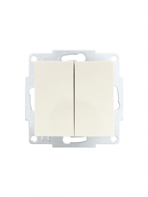 Выключатель 2-кл. СП Vesna механизм крем. LEZARD 742-0388-101 742-0388-101