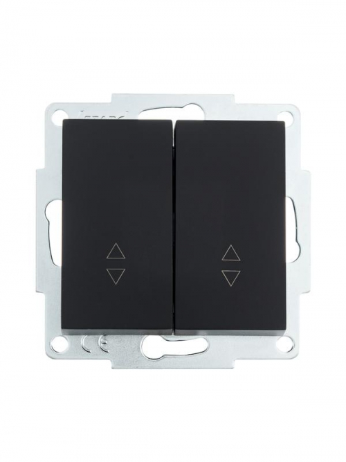 Переключатель проходной 2-кл. СП Vesna механизм черн. бархат LEZARD 742-4288-106 742-4288-106