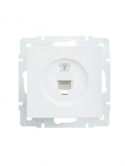 Розетка телефонная СП Vesna евро стандарт механизм бел. LEZARD 742-0288-137 742-0288-137