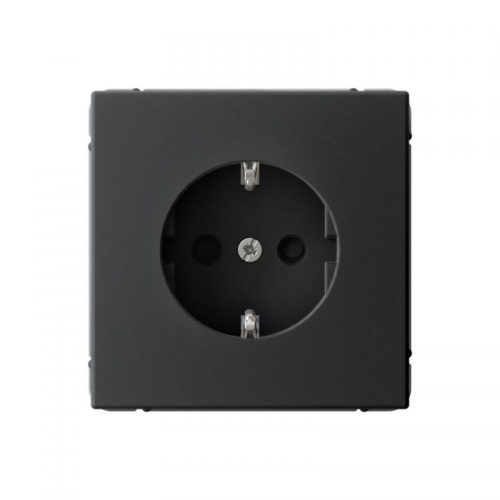 Розетка ArtGallery 16А с заземл. со шторками быстрозажим. клем. механизм карбон SE GAL001045S GAL001045S