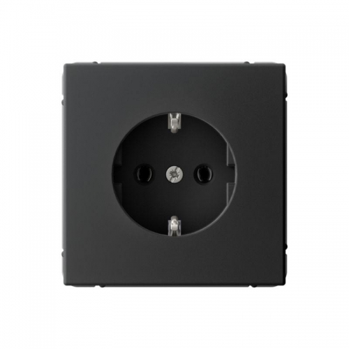 Розетка ArtGallery 16А с заземл. быстрозажим. клем. механизм карбон SE GAL001043S GAL001043S