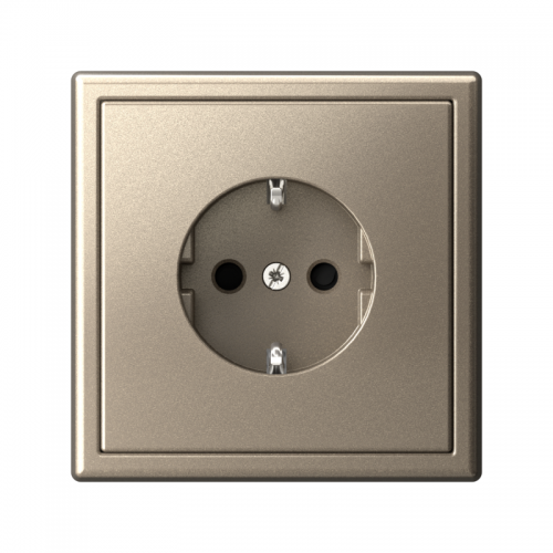 Розетка ArtGallery 16А с заземл. со шторками быстрозажим. клем. механизм шампань SE GAL000545S GAL000545S