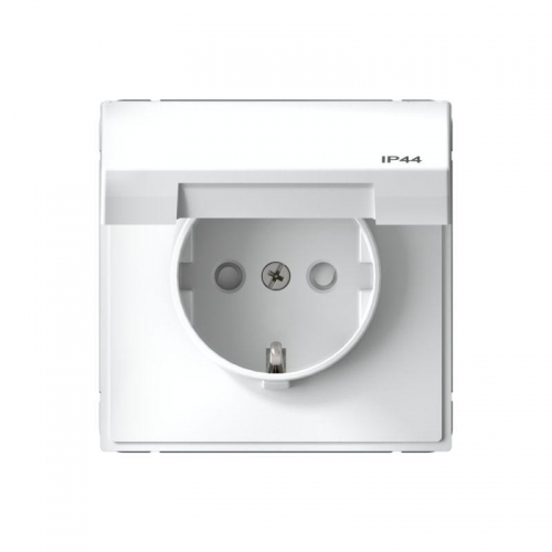 Розетка ArtGallery 16А IP44 с заземл. со шторками с крышкой быстрозажим. клем. механизм бел. SE GAL440146S GAL440146S