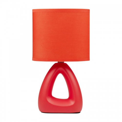 Светильник настольный JH2-01-og E14 IP20 170х100х300мм керамика; ткань; PVC-пластик оранж. JazzWay 5062290 5062290