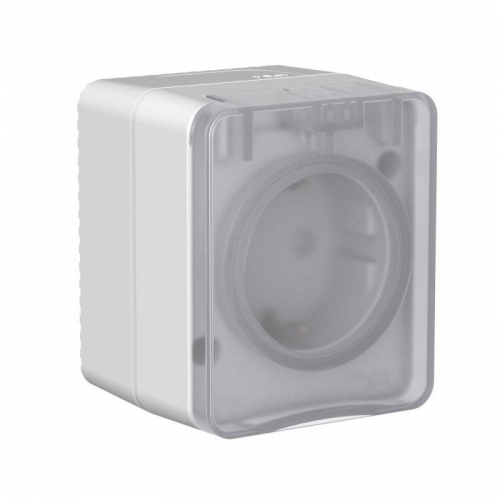 Розетка 1-м ОП AtlasDesign PROFI 16А IP54 250В заземл. защ. шторки сер. SE ATN543045 ATN543045