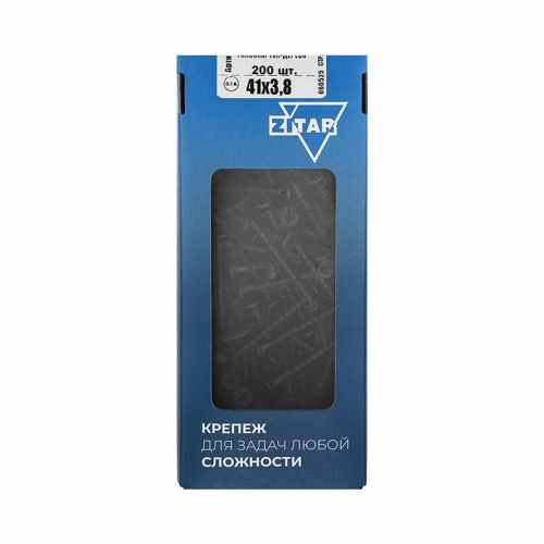 Саморез гипсокартон-дерево 3.8х41 (коробка) (уп.200шт) Zitar 102123 102123