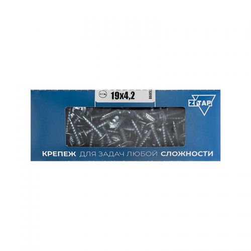 Саморез для тонкого метал. листа 4.2х19 (коробка) (уп.200шт) Zitar 102140 102140