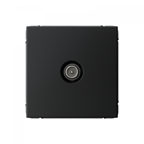 Розетка телевизионная оконечная TV ArtGallery 1дБ механизм карбон SE GAL001091 GAL001091